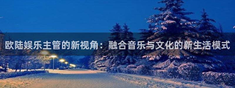 7790必发集团集团总部：欧陆娱乐主管的新视角：融合音乐与文化的新生活模式