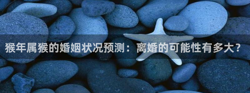 7790必发集团2平台：猴年属猴的婚姻状况预测：离婚的可能性有多大？