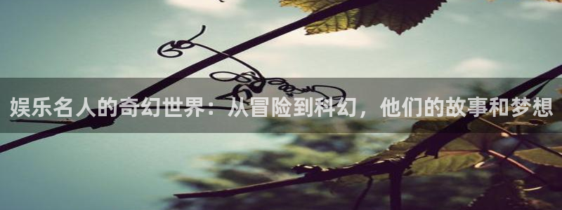 7790必发集团5招商：娱乐名人的奇幻世界：从冒险到科幻，他们的故事和梦想